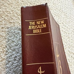 The New Jerusalem Bible Burgundy Hardcover 1985 Gold Thumb Indexed Tabbed