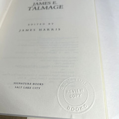 The Essential James E Talmage Hardbound Signature Books Review Copy