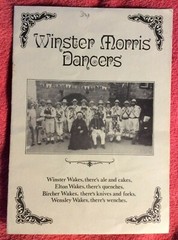 VINTAGE RARE PROGRAM WINSTER MORRIS DANCERS 5 PAGES 1979 PHOTOS