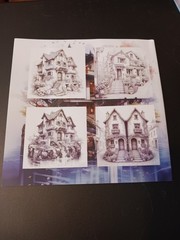 3 New Unbranded Coloring Books 24-28 Pages Each Houses and Desserts
