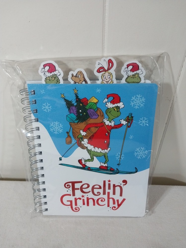 New The Grinch Journal Dr. Seuss Christmas/Holiday Feelin Grinchy 96 Pages