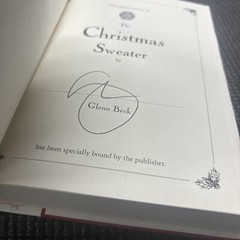 SIGNED – THE CHRISTMAS SWEATER by Glenn Beck (2008-Hardcover)