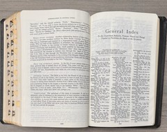 Unmarked 1971 KJV Dickson New Analytical Indexed Bible; Black Leather Thumb Tabs