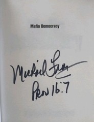 Michael Franzese Cosa Nostra Hand Signed Mafia Democracy Book