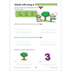 Spelling Puzzles Workbook for Kids Ages 6 to 8, 1st 2nd Grade Vowels Sounds NEW