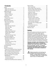 SHAVER HD-10 HD-10-H HYDRAULIC POST DRIVER Operators Manual SPIRAL BOUND- COVERE