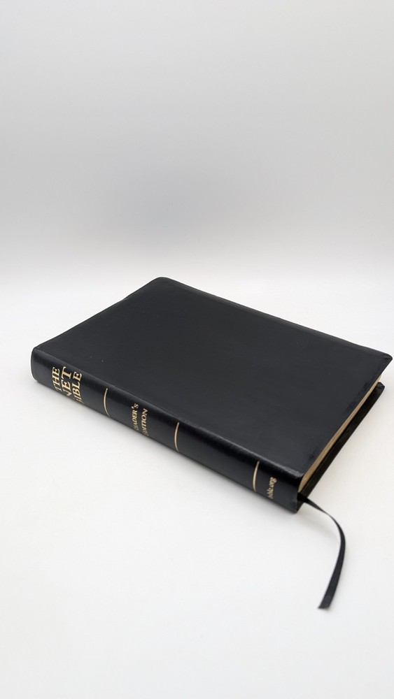 NET Bible Reader’s Edition Black Premium Bonded Leather Bible.org 2006