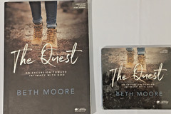 Beth Moore Bible Study Book Set The Quest 6 Sessions 3 Audio CDs LifeWay