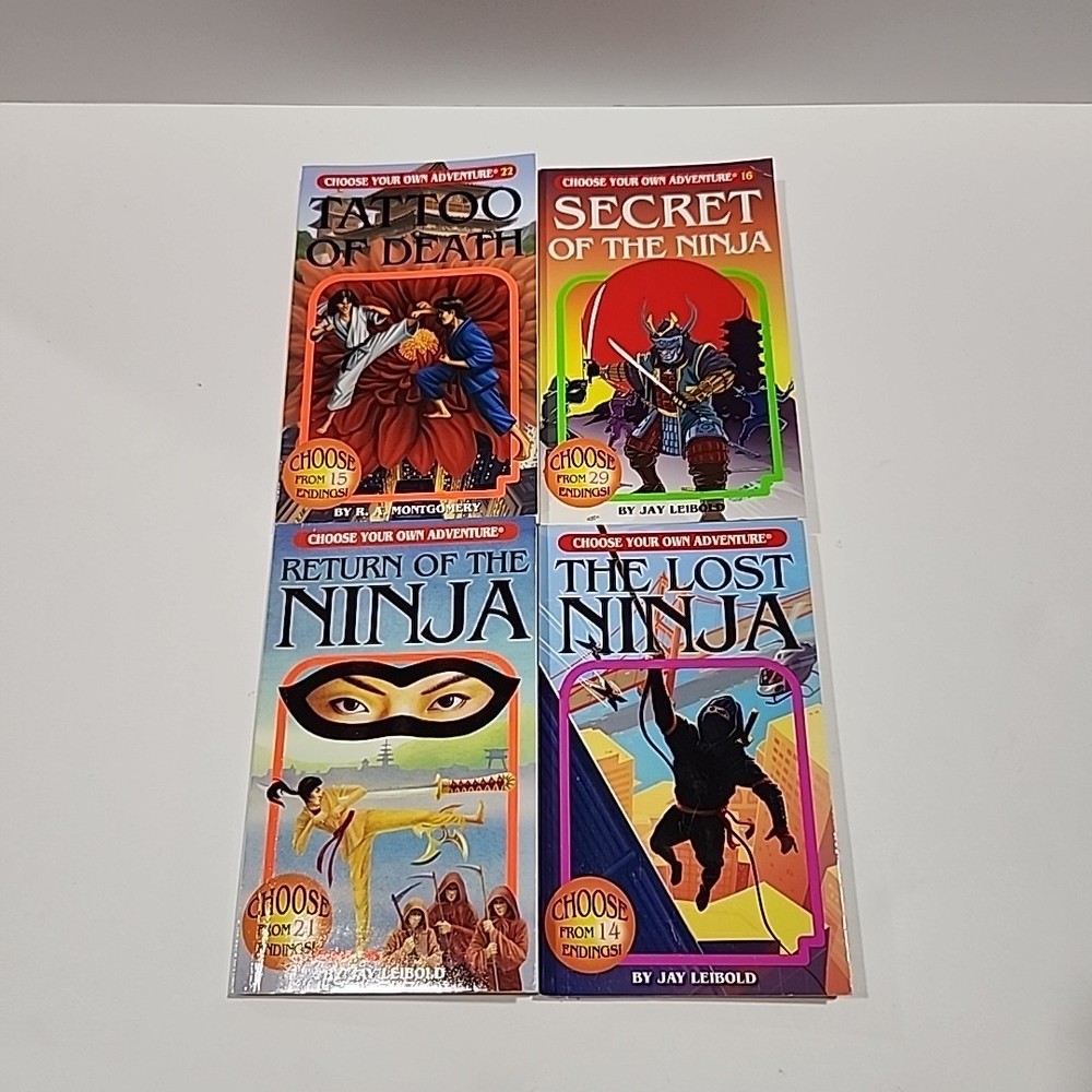Choose Your Own Adventure NINJA Set of 4 Books Secret Lost Return VGC