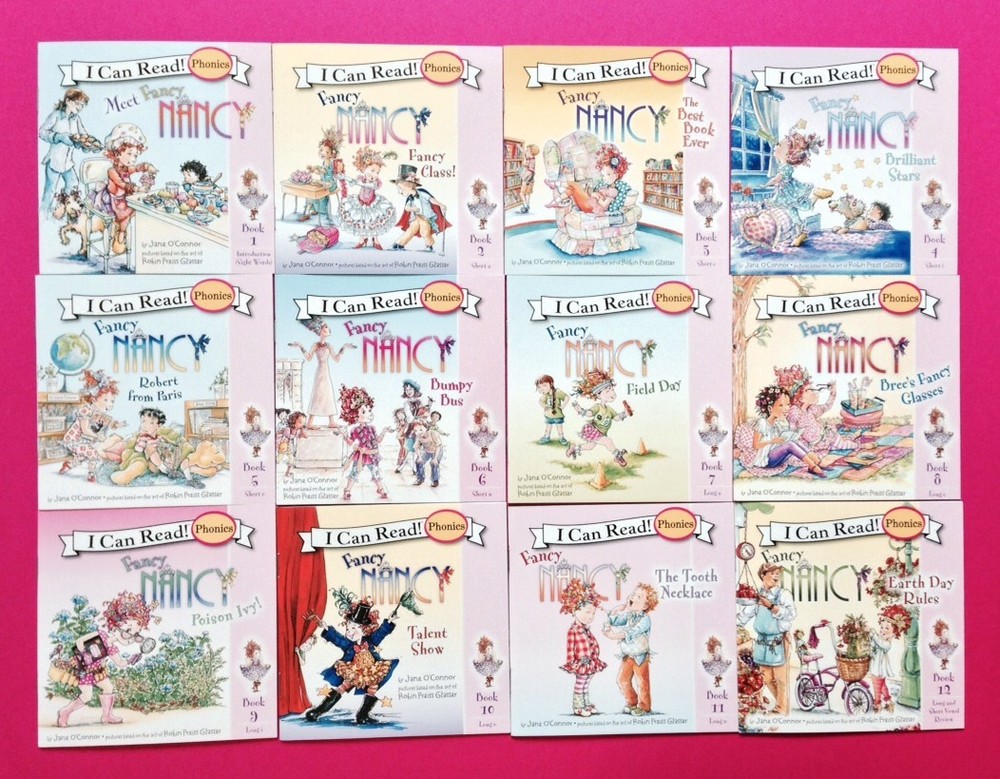 Fancy Nancy Phonics Books Fun Set I Can Read Early Readers Lot 12