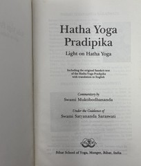 Hatha Yoga Pradipika by Swami Muktibodhananda Book Light On Hatha Yoga Vintage