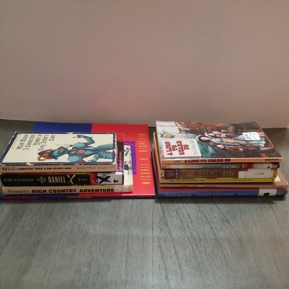 Lot of 10 Mixed Random Children’s Books and Young Adult Novels, Classic Stories