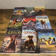 Erin Hunter complete set 6 trade paperback books from SURVIVORS SERIES + 3 bonus