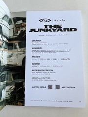 Sotheby’s The Junkyard The Rudi Klein Collection Auction Catalogue car 2024