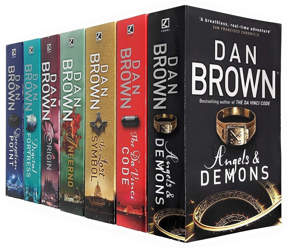 Robert Langdon Series Collection 7 Books Paperback Set – Fiction – By Dan Brown
