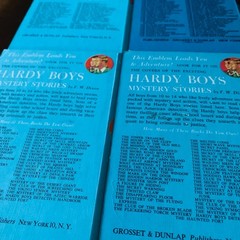 6 Vintage The Hardy Boys Mystery Books Franklin W Dixon Blue Matte 1 – 4 10, 11