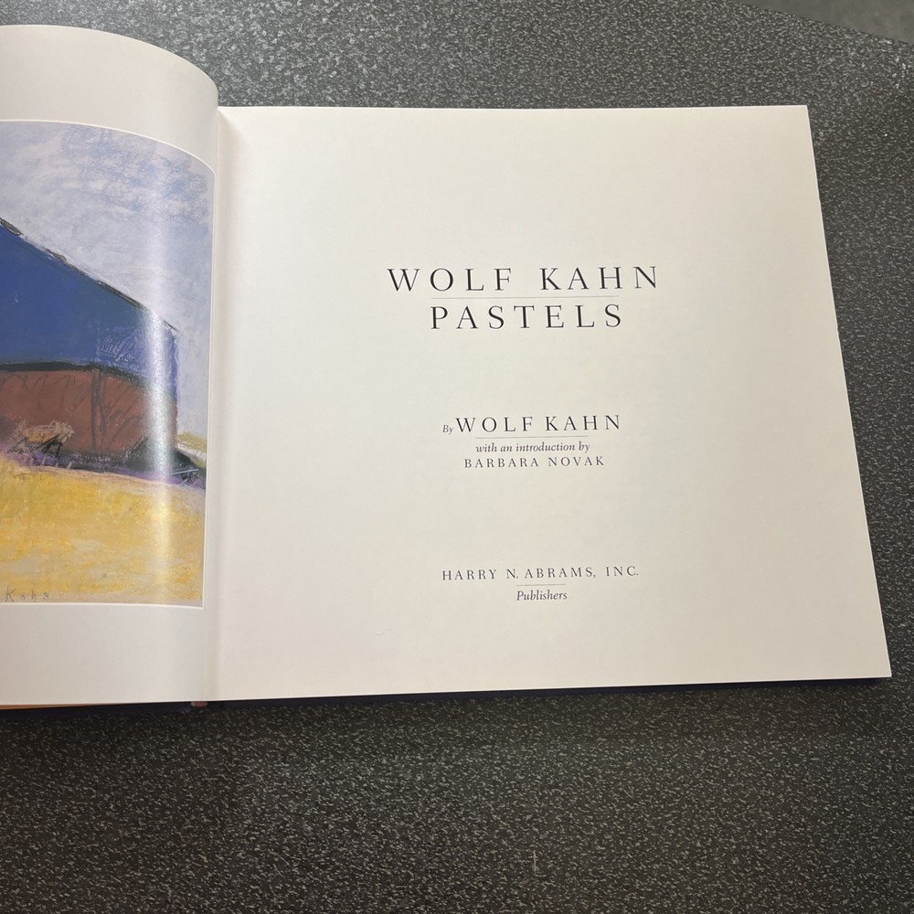 WOLF KAHN PASTELS Art Hardcover Book Harry N. Abrams 2000