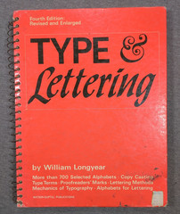 1966 Type & Lettering William Longyear VTG Revised 4th Edition Spiral Bound HC
