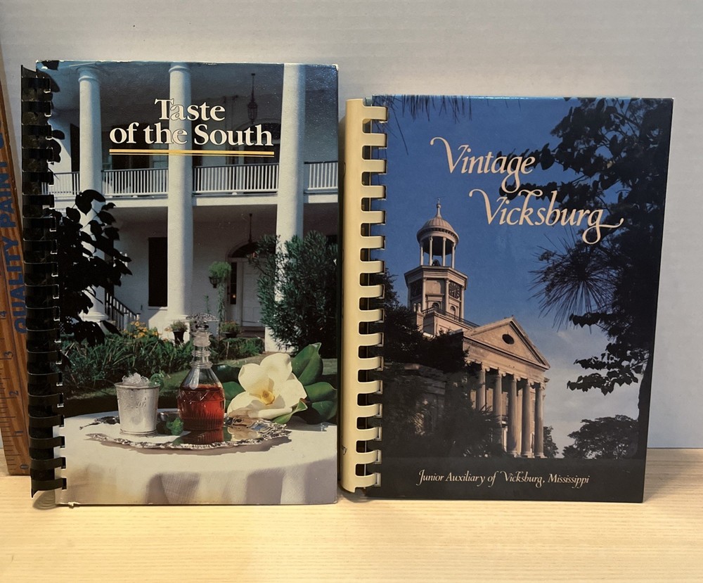 Vintage Mississippi Southern Cookbooks: Taste Of The South and Vintage Vicksburg