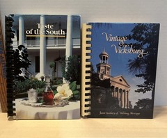 Vintage Mississippi Southern Cookbooks: Taste Of The South and Vintage Vicksburg