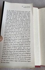 The Loser by Thomas Bernhard and Thomas Bernhard (1991, HCDJ) 1st American Edit.