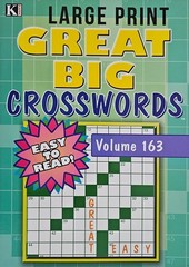 Kappa Large Print Great Big Crosswords Puzzle Books, 24 Different Volumes U-PICK