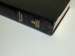Tim Lahaye Prophecy Study Bible KJ Genuine Black Leather Red Letter Edition