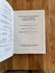 The Complete Biblical Library: Hebrews-Jude Vol 9 Gospel Publishing House 1989