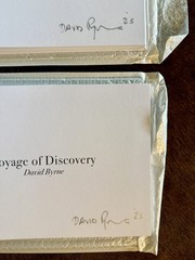 David Byrne Voyage Of Discovery -Signed Autographed 2025 VIP Photo Book