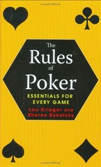 The Rules of Poker: Essentials for Every Game – hardcover Bykofsky, Sheree|K…