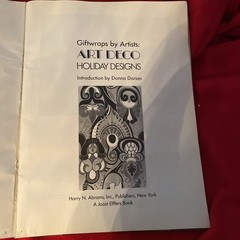 Harry N. Abrams GIFTWRAPS by Artists ART DECO Designs Book