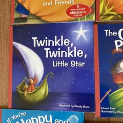 WENDY STRAW preschool Childrens books Nursery Rhymes lot 13 Homeschool Songs-EUC