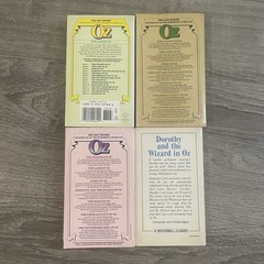 L. Frank Baum 4 Book Lot Dorothy the Wizard of Oz Del Rey Land Ozma Road 2 3 5