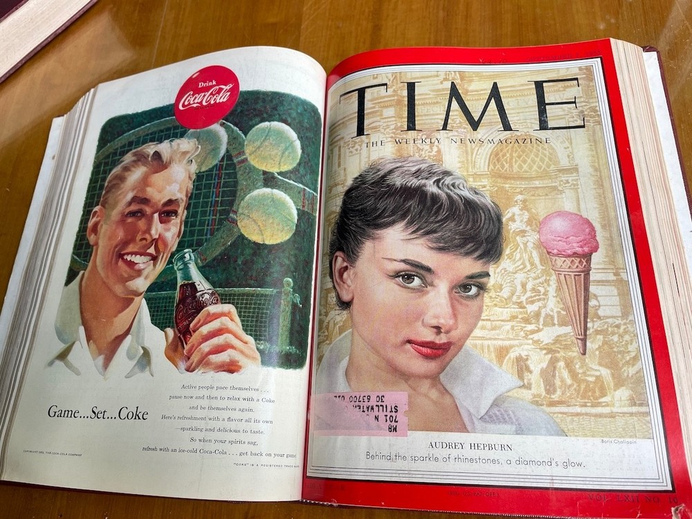 TIME Magazine – Original Bound Volume – July – Sept. 1953 – Rare time capsule!