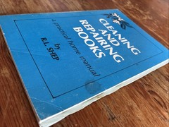 Cleaning and Repairing Books (1980) R. L. Shep a practical home manual pb