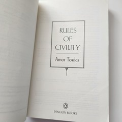 Rules Of Civility By Amor Towles Paperback