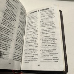 Compact Tamil Holy Bible & Hymnary – India – Leather Bound, Illustrated