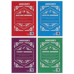 Minecraft Handbook Collection by Mojang AB: 4 Books Set – Ages 8-10 – Paperback