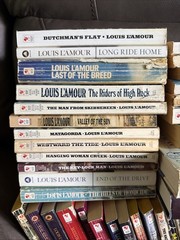 Lot of 47 Louis L’amour Paperback Novels,Short Stories Hardback Sackett