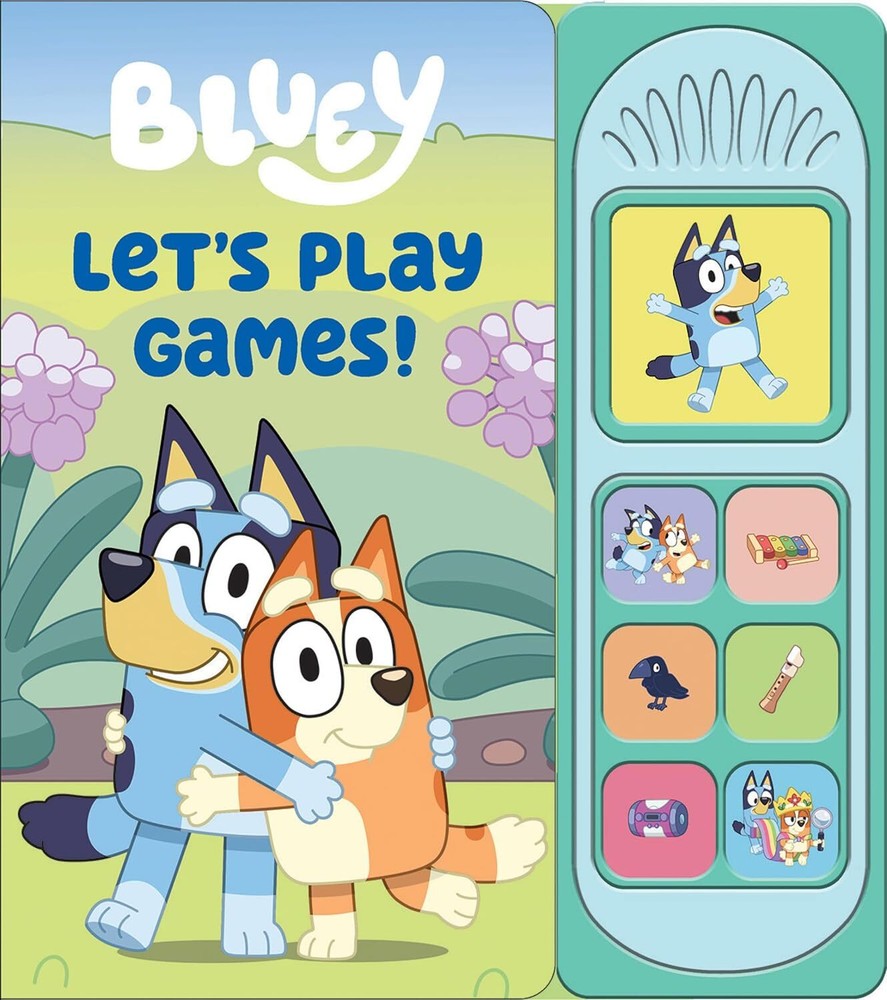 Bluey: Let’s Play Games 📖 Sound Book 📖 By Pi Kids 📖 Brand New