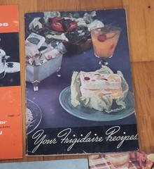Lot of 5 Vintage Cookbooks 1930s-1950s Frigidair, Miracle Maid, Dormeyer
