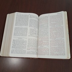 OPEN BIBLE PROPHECY EDITION HOLY BIBLE KJV GENUINE LEATHER GODS NEWS BEHIND NEWS
