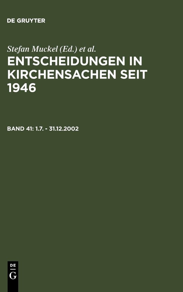 1.7. – 31.12.2002 (German Edition) [Hardcover]