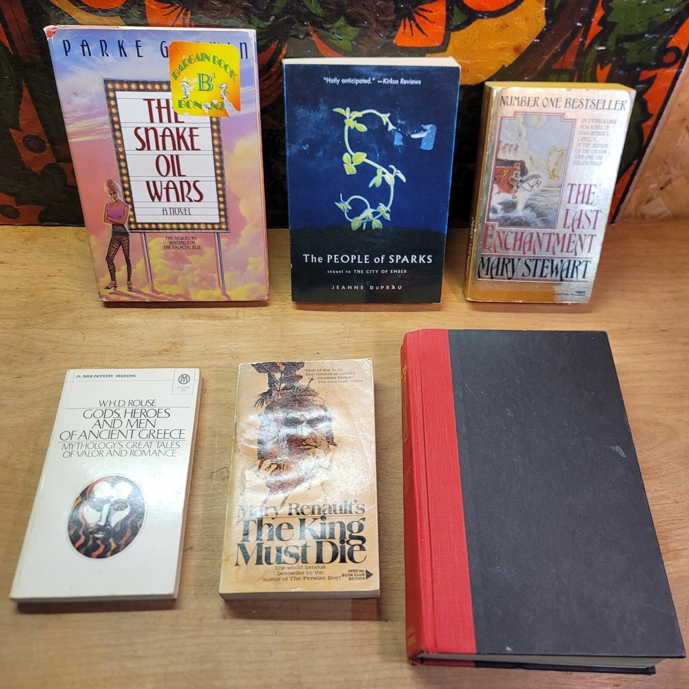 Vintage Fantasy Novels Lot Of 6 Books Magic Mythology Adventure Knights