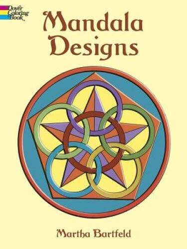 Dover Publications Book, Mandala Designs (Dover Design Coloring Books) – GOOD
