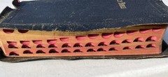 Holy Bible Concordance Red Letter KJV National Bible Press 1944