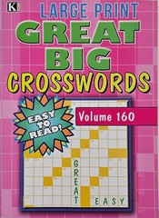 Kappa Large Print Great Big Crosswords Puzzle Books, 24 Different Volumes U-PICK