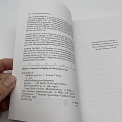 Parables for Preachers Year B Barbara E. Reid Homily Preaching Liturgy Mass