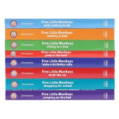 Five Little Monkeys: Adventures By Eileen Christelow 8 Books Box – Ages 4-7 – BB