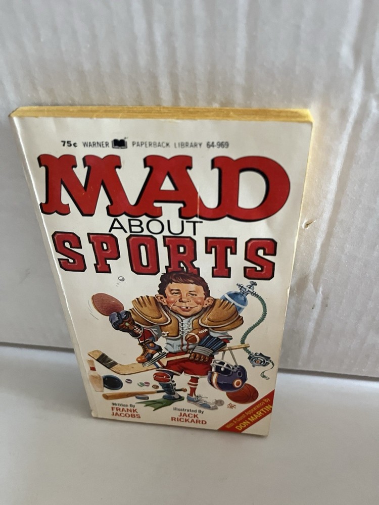 MAD ABOUT SPORTS by Frank Jacobs 1972 1st Print PB MAD MAGAZINE Good